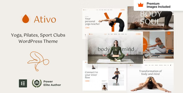 Ativo Pilates Yoga WordPress Theme GPL