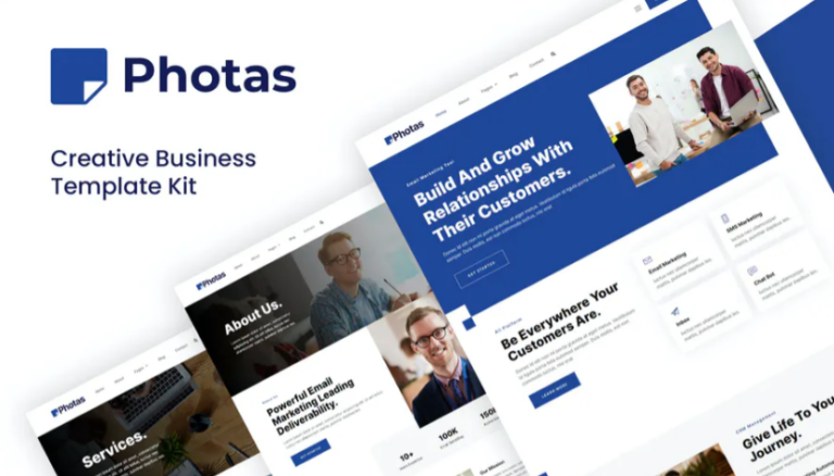 Photas – Email Marketing Company Elementor Template Kit