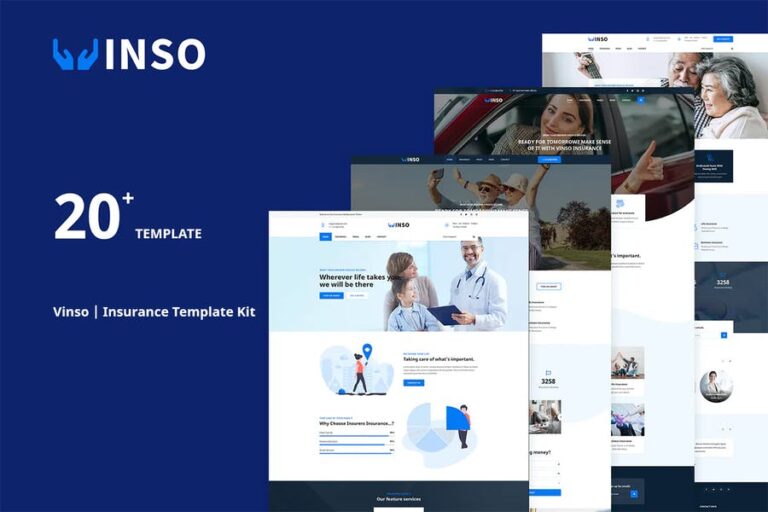 Vinso – Insurance Elementor Template Kit